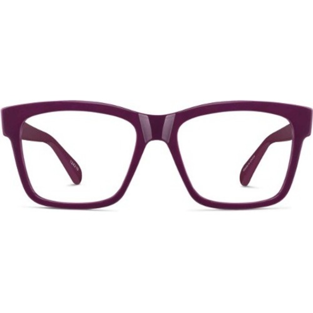 Zenni Optical Women Purple‎ Full Rim Square Plastic Eyeglasses Adult Medium NEW